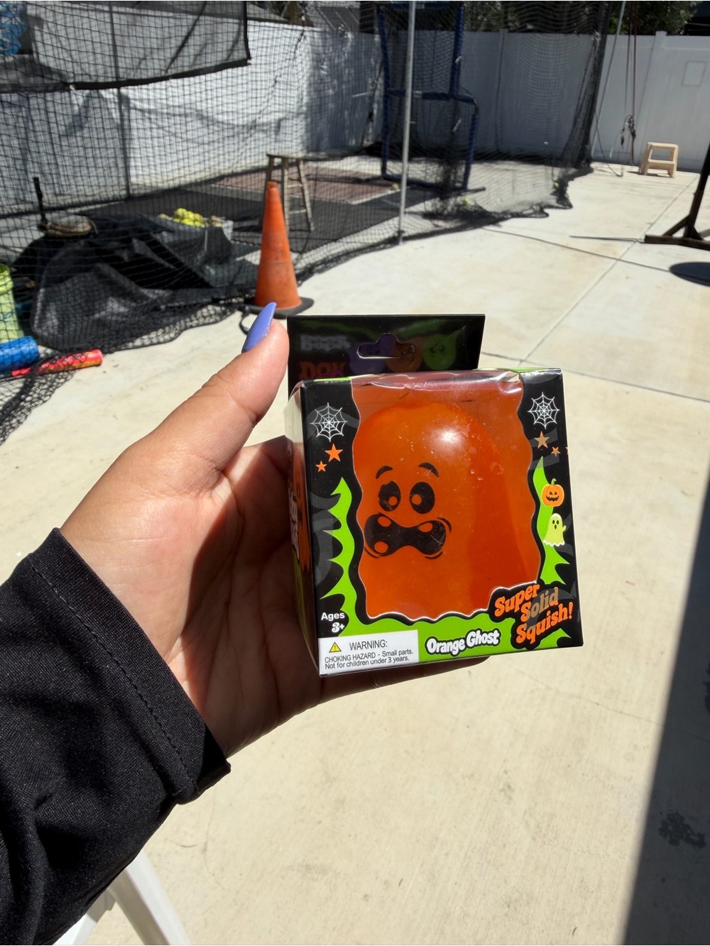 Orange Ghost Super Solid Squish Kids Toy - Orange Halloween Squishy